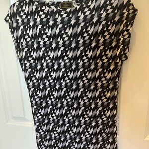 Fendi Monochrome Zigzag Pattern Shirt